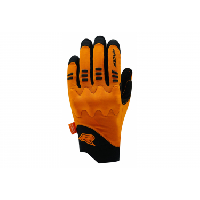 Photo Gants longs racer gloves velo mixte d3o rock 3 noir orange