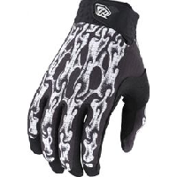 Photo Gants troy lee designs air slime hand nois blanc