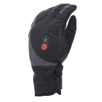 Photo Gants vélo hiver chauffants Sealskinz Waterproof Heated Glove noir L