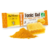Photo Gel energetique meltonic tonic gel bio ultra endurance miel curcuma gelee royale 20g