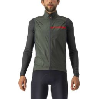 Photo Gilet coupe vent sans manches castelli squadra stretch vert kaki