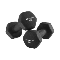 Photo Halteres en vinyle 2 x 4 kg lot de 2 noir sport fitness musculation
