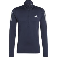 Photo Haut 1 2 zip adidas performance own the run bleu