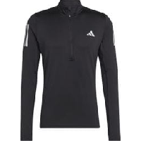 Photo Haut 1 2 zip adidas performance own the run noir