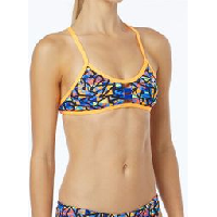 Photo Haut de maillot de bain femme tyr costa mesa pacific tieback orange violet