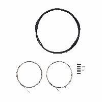 Photo Jeux de câbles et gaines de changements de vitesse en acier inoxydable , embouts lot de 4 pièces , embout étanche SIS-SP40 , embout étanche pour dérailleur arrière , embouts de câble lot de 2 pièces Shimano SIS-OT-SP41