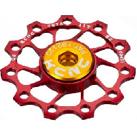 Photo Jockey wheel kcnc ultra roulement ceramique rouge 11 dents