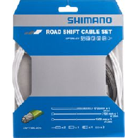 Photo Kit cable et gaine derailleur shimano optislik blanc