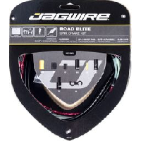 Photo Kit cable et gaine route jagwire road elite link pour freins rouge