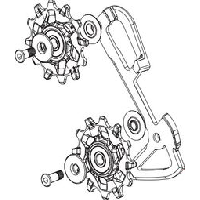 Photo Kit chape interieur et galets sram derailleur x01 x1 11v