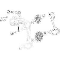 Photo Kit de fixation derailleur sram xx sl xx t type eagle axs