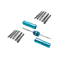 Photo Kit de meches de reparation tubeless parts 8 3 light bleu 10 meches 3 5 outils