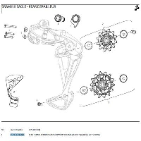 Photo Kit de vis dérailleur arrière Sram NX Eagle / SX Eagle B1