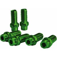 Photo Kit pins pédale 8mm en aluminium vert - 40 pièces