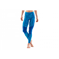 Photo Legging femme skins series 5 long tights bleu