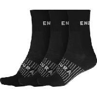 Photo Lot de 3 paires de chaussettes endura coolmax noir