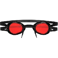 Photo Lunettes de natation tyr socket rocket 2 0 miroir metal fire noir rouge