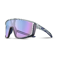 Photo Lunettes vélo Julbo Fury Gris translucide Violet Spectron 1 transparent