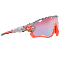 Photo Lunettes vélo Oakley Jawbreaker Space Dust Prizm Snow Sapphire Iridium gris