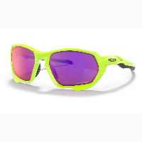 Photo Lunettes vélo Oakley Plazma Matte Retina Burn/Prizm Road jaune fluo