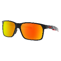 Photo Lunettes vélo Oakley Portal X Polished Black Prizm Ruby Polarized noir brillant