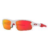 Photo Lunettes vélo enfant Oakley Flak XXS Matte White / Prizm Ruby blanc