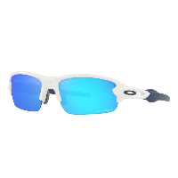 Photo Lunettes vélo enfant Oakley Flak XXS Matte White / Prizm Sapphire blanc