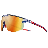 Photo Lunettes vélo photochromiques Julbo Ultimate JO Paris 24 Bleu Blanc Rouge - Reactiv 1-3 bleu foncé