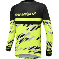 Photo Maillot enduro vtt jaune