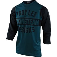 Photo Maillot manches 3 4 troy lee designs ruckus team 81 bleu