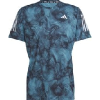 Photo Maillot manches courtes adidas performance own the run vert noir