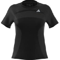 Photo Maillot manches courtes adidas running adizero noir femme