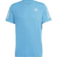 Photo Maillot manches courtes adidas running own the run bleu ciel homme