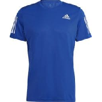 Photo Maillot manches courtes adidas running own the run bleu homme