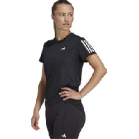 Photo Maillot manches courtes adidas running own the run noir femme