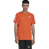 Photo Maillot manches courtes adidas running own the run orange homme