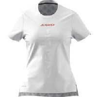 Photo Maillot manches courtes adidas running terrex agravic blanc femme