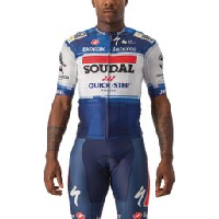 Photo Maillot manches courtes castelli aero race 6 1 soudal quick step 2023 bleu blanc