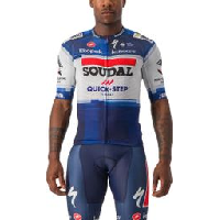 Photo Maillot manches courtes castelli climber s 3 1 soudal quick step 2023 bleu blanc