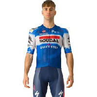 Photo Maillot manches courtes castelli climber s 4 0 soudal quick step 2024 bleu