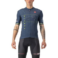 Photo Maillot manches courtes castelli giro marmolada bleu