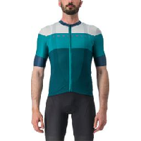 Photo Maillot manches courtes castelli sezione vert bleu turquoise