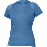 Photo Maillot manches courtes endura singletrack femme steel bleu