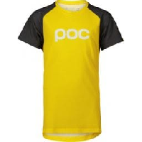 Photo Maillot manches courtes enfant poc essential mtb jaune gris fonce