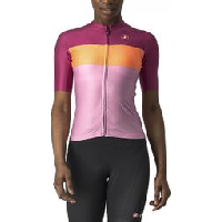 Photo Maillot manches courtes femme castelli aero pro rose rouge