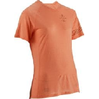 Photo Maillot manches courtes femme leatt mtb allmtn 2 0 peach orange