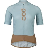 Photo Maillot manches courtes femme poc essential road logo bleu marron