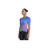Photo Maillot manches courtes maap blurred out pro hex 2 0 femme bleu