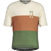 Photo Maillot manches courtes maloja jezerskom beige vert orange