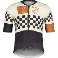 Photo Maillot manches courtes maloja pushbikersm noir blanc